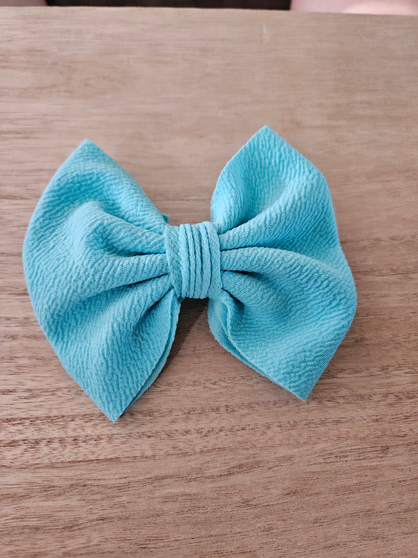 Teal bow