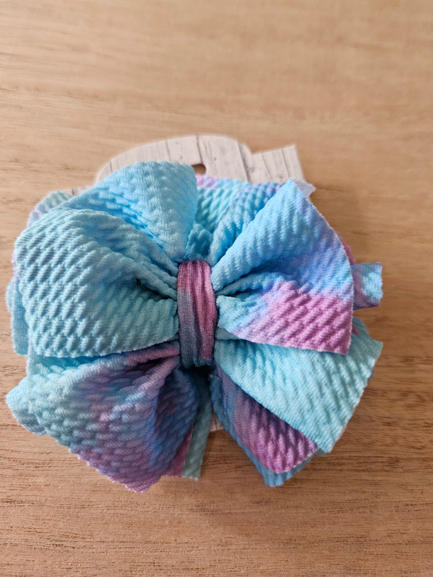 Multi color pouf bow