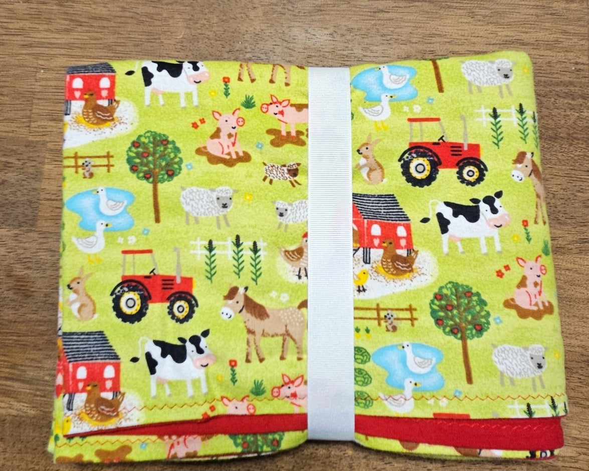 Handmade double layered Tractor blanket