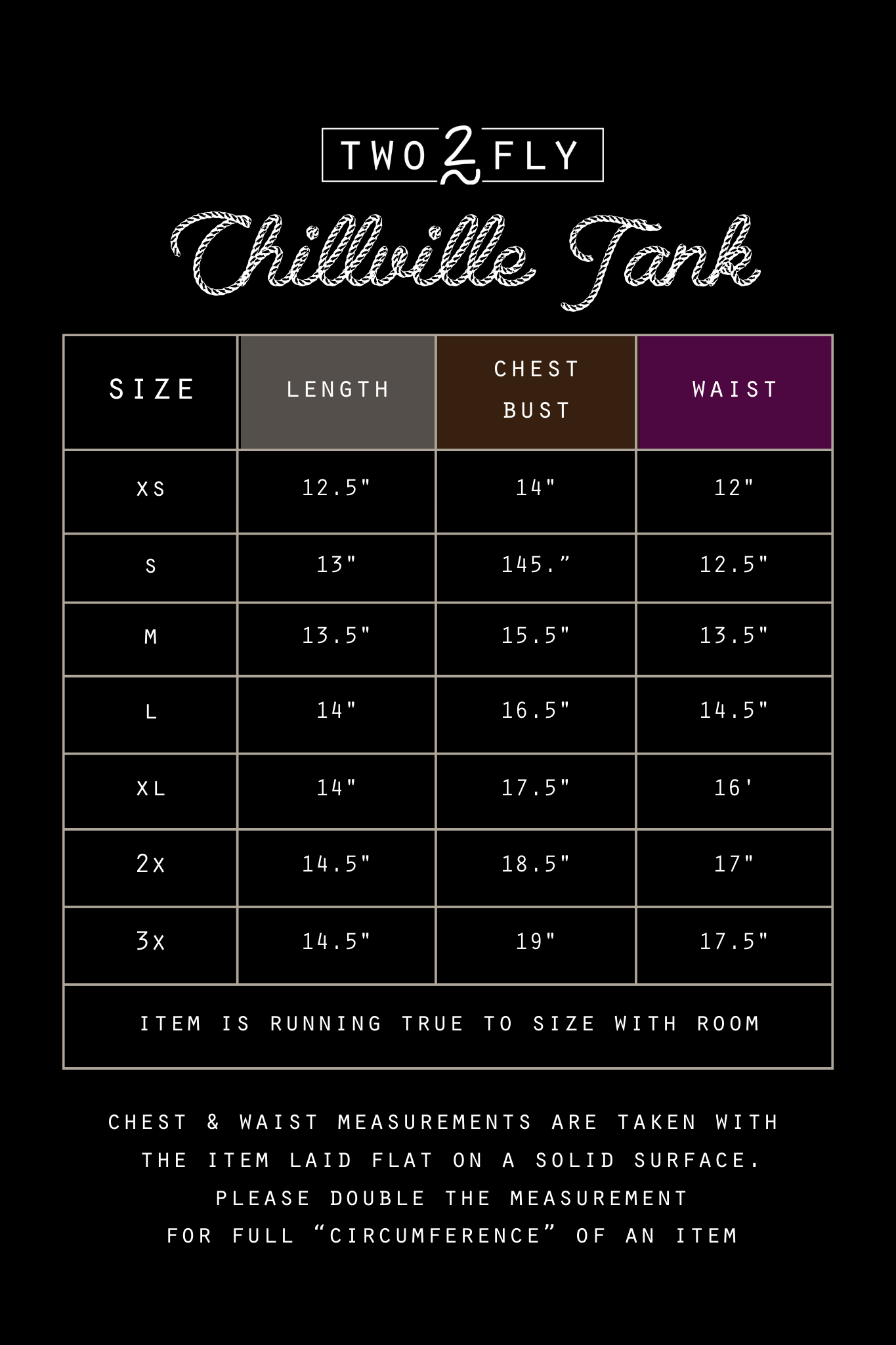 CHILLVILLE TANK *POP [M/L/3X ONLY]