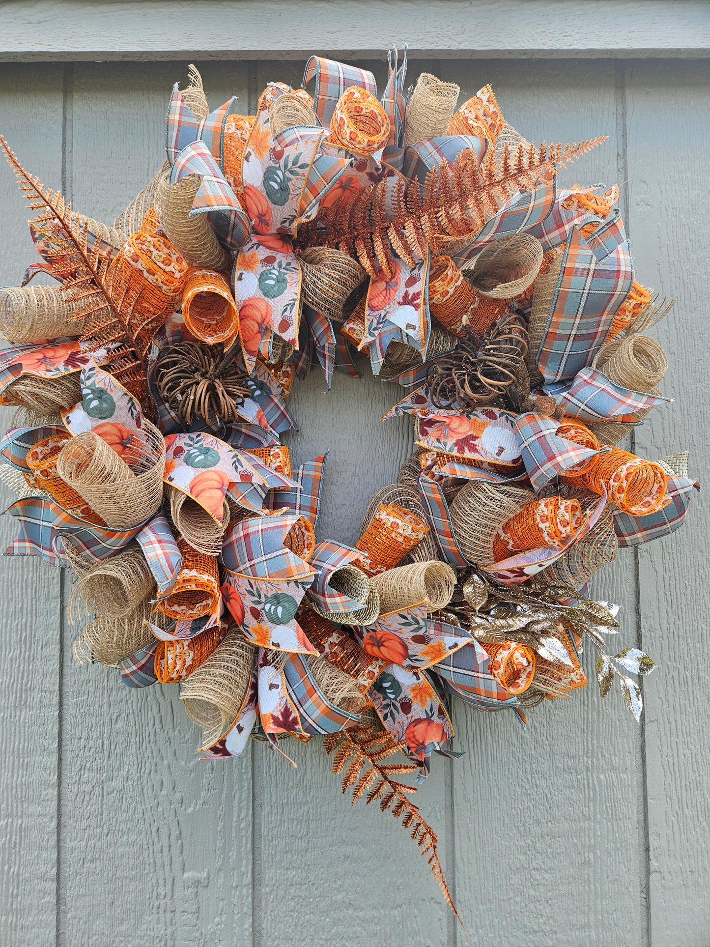 Hello Pumpkin Fall wreath